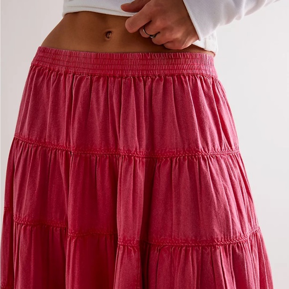 Free People In Full Swing Midi Skirt - Picture 4 of 4